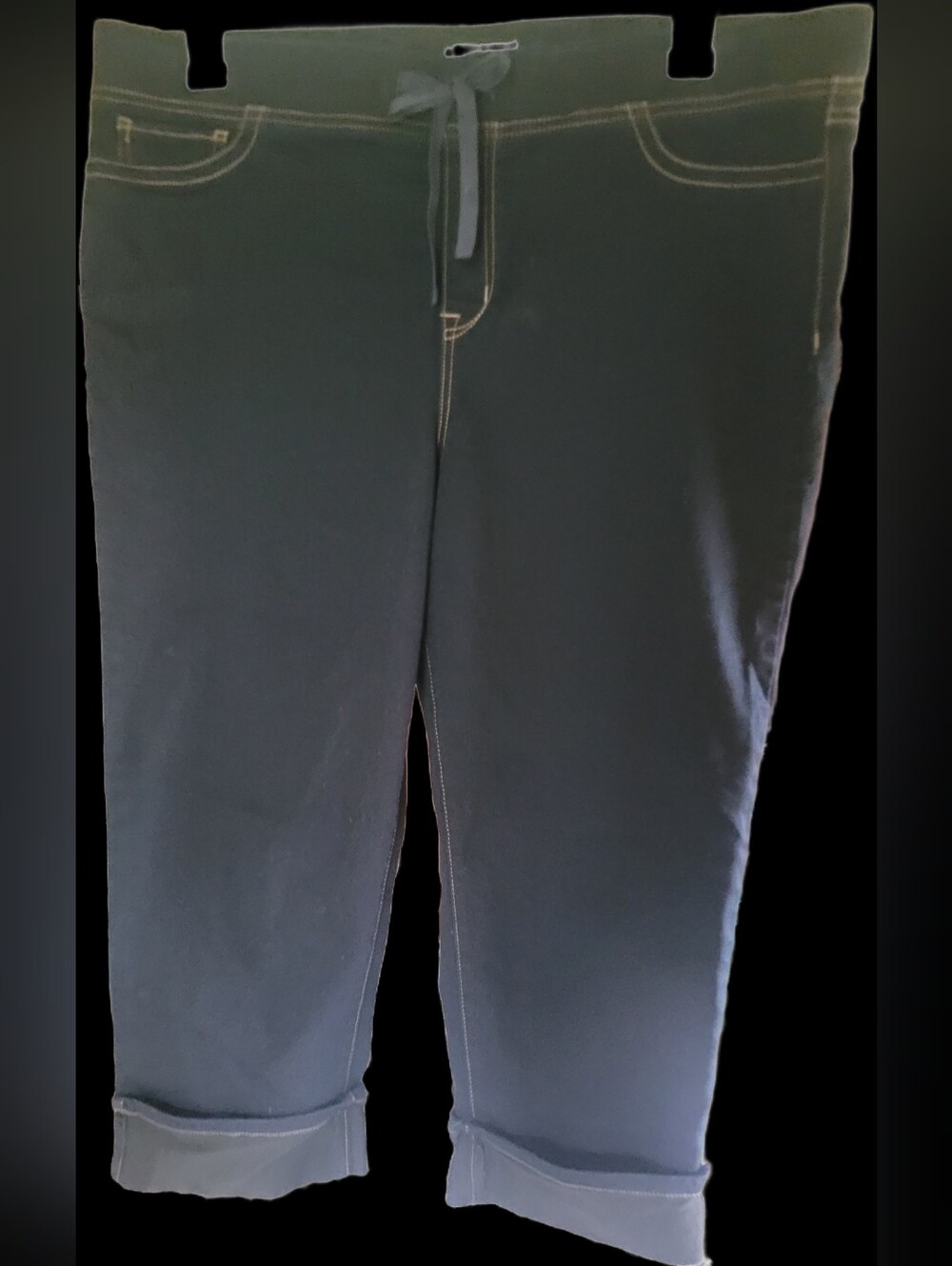 Women's Just Be Dark Blue Capri Pants Size Xl Never Worn